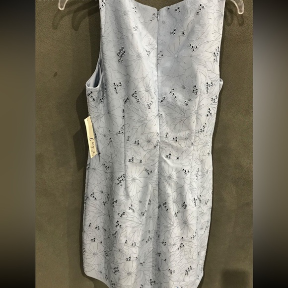 ELIZA J Sheath Dress Blue Embroidered Floral - Picture 4 of 6